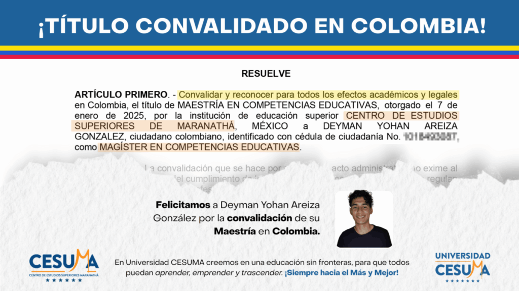 Maestrías y MBA Los-titulos-de-Universidad-CESUMA-SI-son-convalidados-en-COLOMBIA-1-1-1024x576 Los títulos de Universidad CESUMA SÍ son convalidados en COLOMBIA