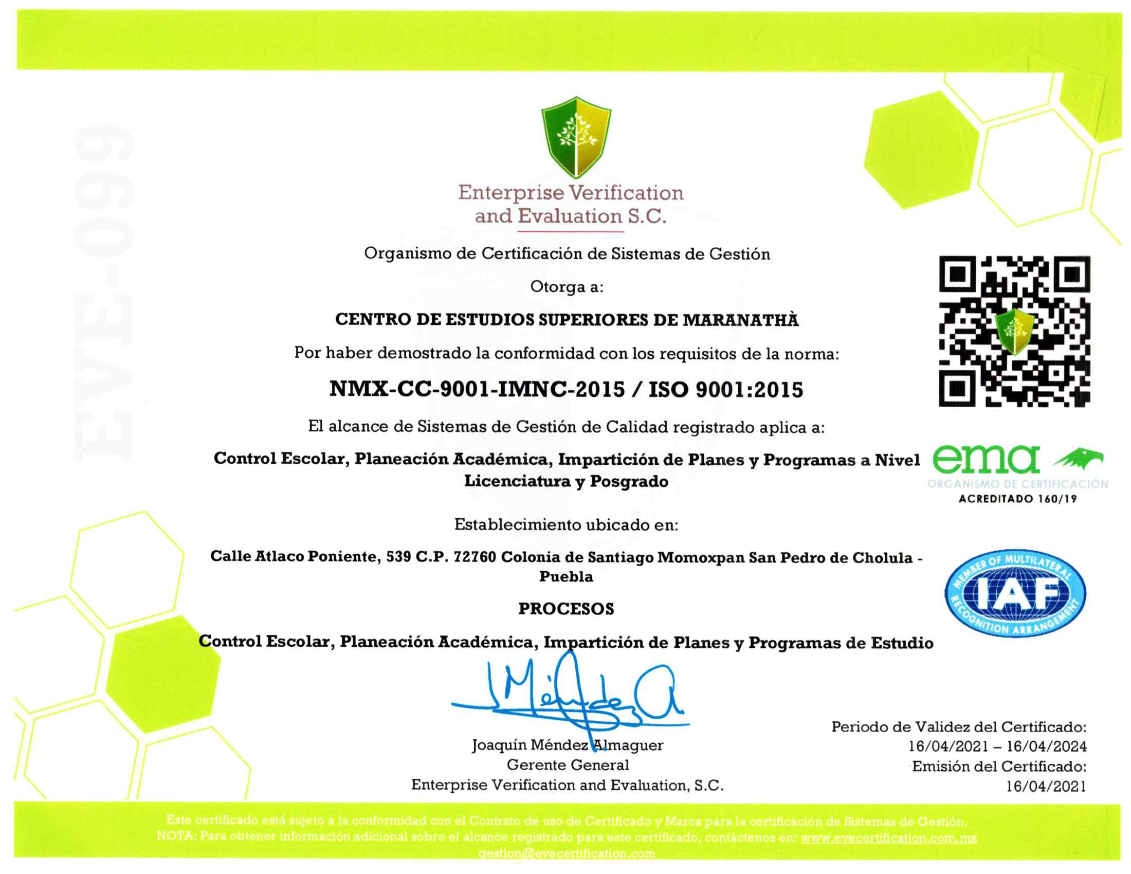 certificacion